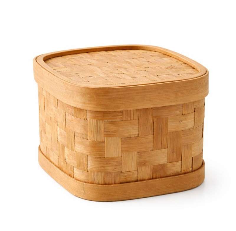 Bamboo Storage Box - Square — Shop online | Slow Livin — view 4